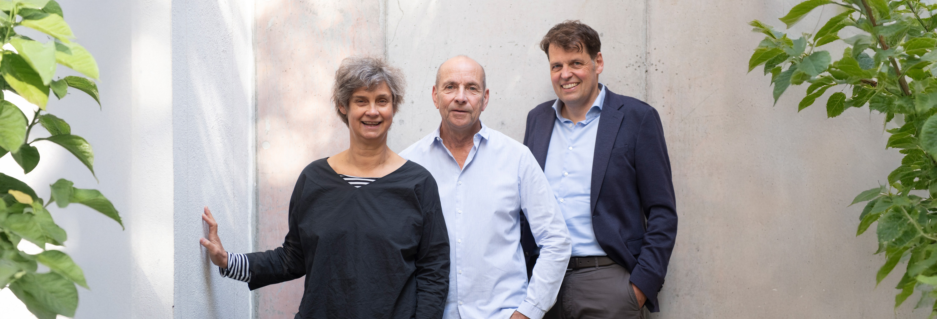 Stiftungsvorstand der Stiftung Daheim im Viertel mit Nicole Manz, Christian Stupka und Thomas Schimmel